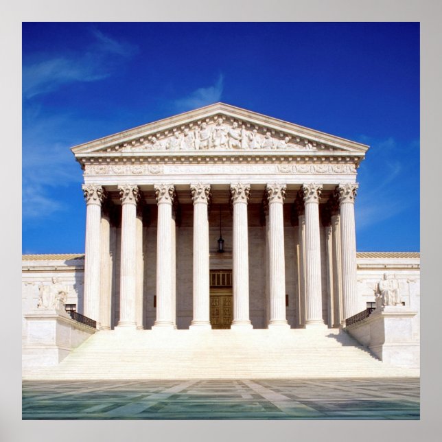 Póster Edificio de la Corte Suprema de Estados Unidos, Wa (Frente)