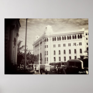 Póster Edificio de la oficina de correos de Argel Argelia