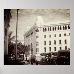 Póster Edificio de la oficina de correos de Argel Argelia