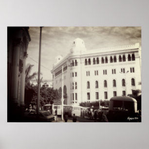 Póster Edificio de la oficina de correos de Argelia Argel