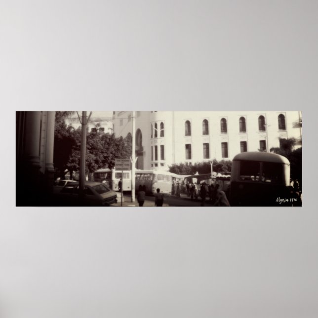 Póster Edificio de la oficina de correos de Argelia Argel (Frente)