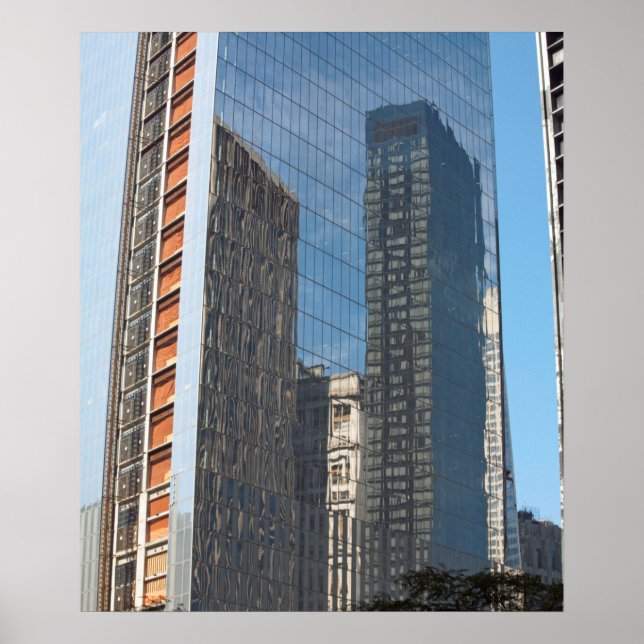 Póster Edificio de la Oficina de Reflexiones Nueva York (Frente)