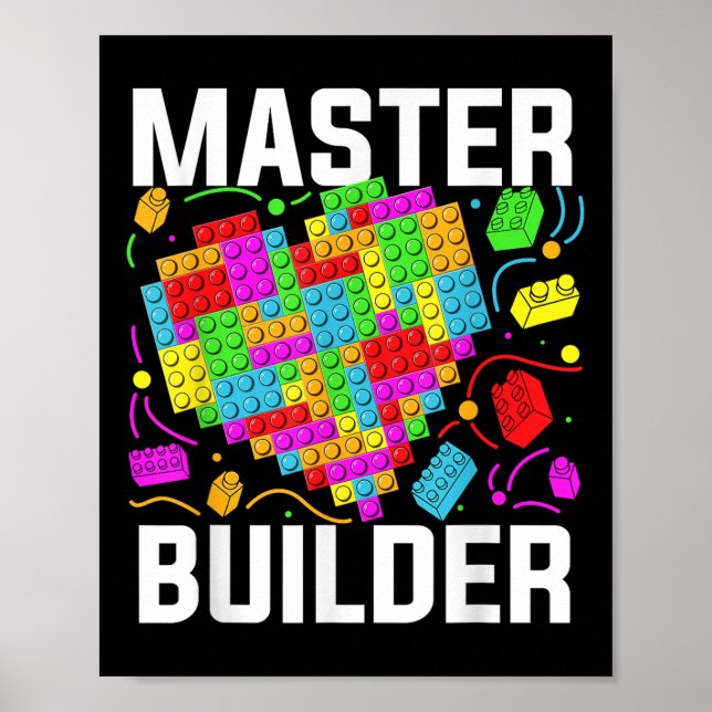 Póster Edificio de ladrillo de bloque cardíaco Master Bui (Frente)