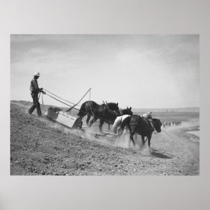 Póster Edificio de presas: 1936