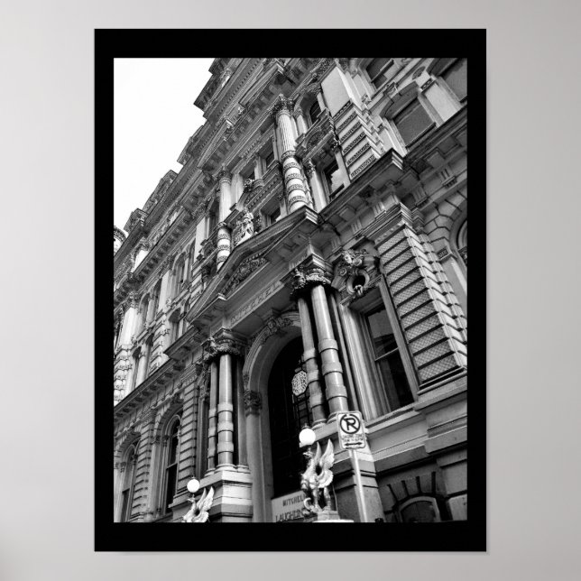 Póster Edificio decorativo (Frente)