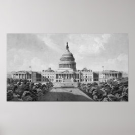 Póster Edificio del Capitolio de Estados Unidos