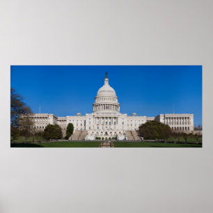 Póster Edificio del Capitolio de Estados Unidos Vista Occ
