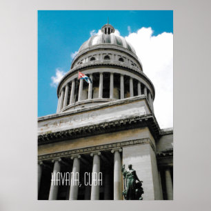 Póster Edificio del Capitolio de La Habana Cuba Recuerdo