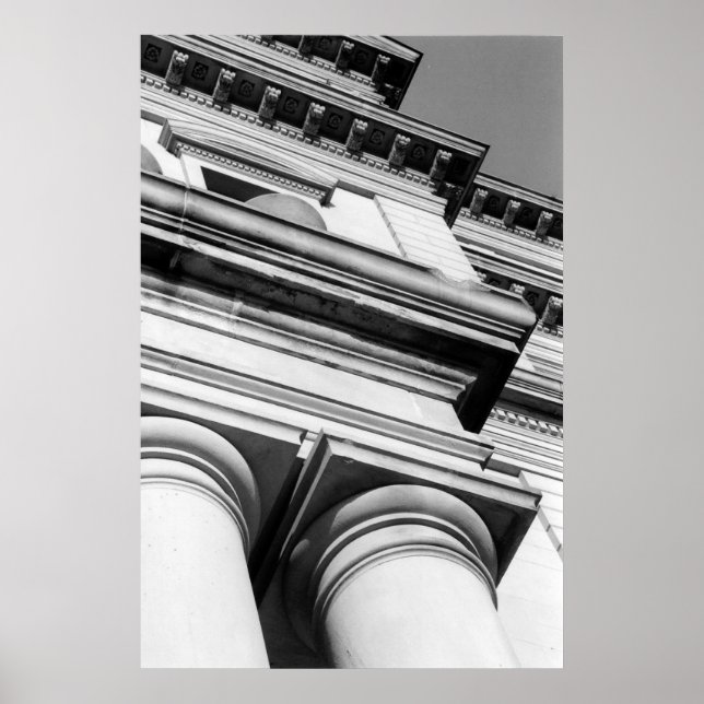 Póster Edificio del Capitolio de Michigan (Frente)