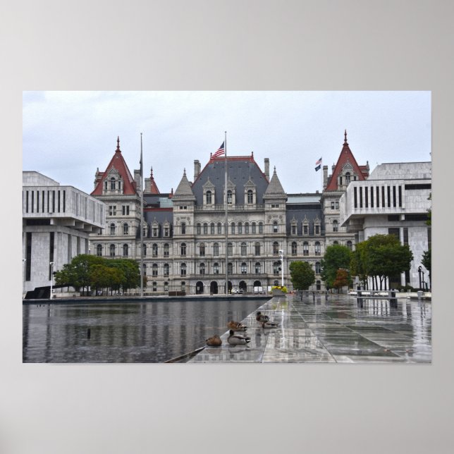 Póster Edificio del Capitolio del Estado de Nueva York (Frente)