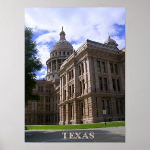 Póster Edificio del Capitolio del Estado de Texas