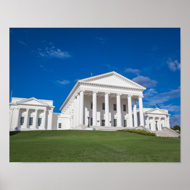 Póster Edificio del Capitolio del Estado de Virginia (Frente)