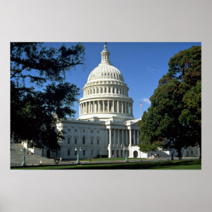 Póster Edificio del capitolio, Washington, C.C., los