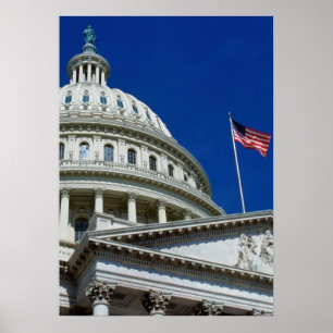 Póster Edificio del capitolio, Washington, los E.E.U.U.