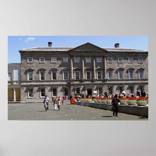 Póster Edificio del Parlamento irlandés, Leinster House D (Frente)