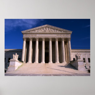 Póster Edificio del Tribunal Supremo de Estados Unidos