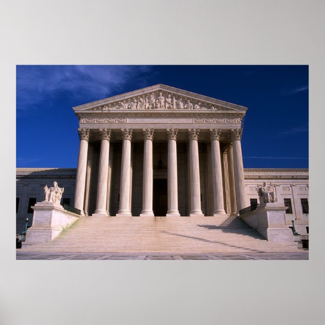 Póster Edificio del Tribunal Supremo de los Estados Unido (Frente)