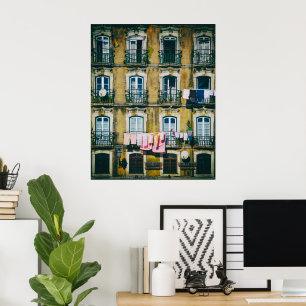 Póster Edificio derribado del siglo XVIII en el distrito