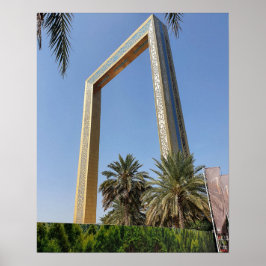 Póster Edificio Dubai Frame situado en el parque Zabeel