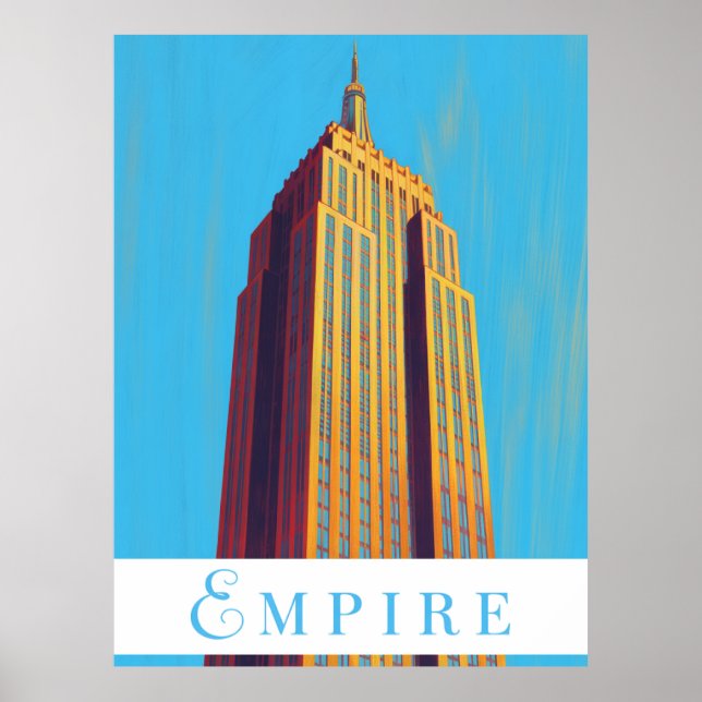 Póster Edificio Empire State Nueva York (Frente)