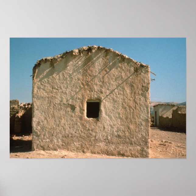 Póster Edificio en el casco antiguo de Jericó (Frente)
