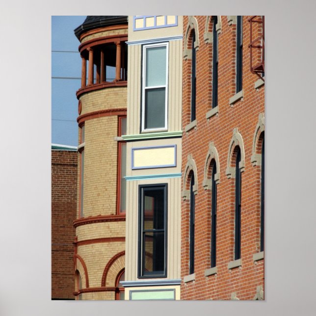 Póster Edificio frontal (Frente)