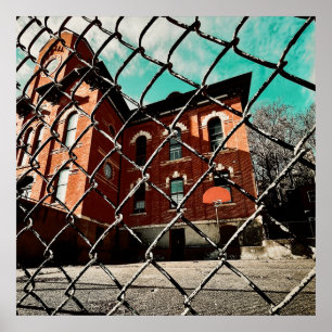 Póster edificio histórico del galena feehan