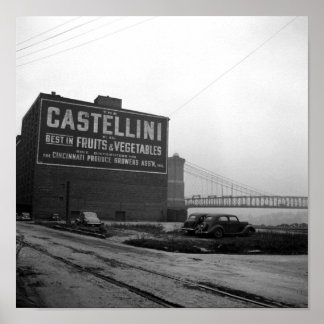 Póster Edificio Industrial En Cincinnati - 1938