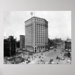 Póster Edificio majestuoso, Detroit: 1899