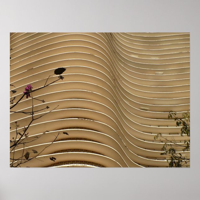 Póster Edificio ondulado (Frente)