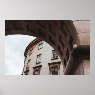 PÓSTER EDIFICIO PINTADO BLANCO