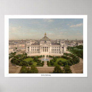 Póster Edificio Reichstag, Berlín Alemania