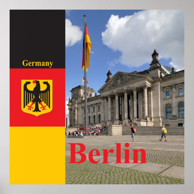 Póster Edificio Reichstag. Berlín, Alemania (Frente)
