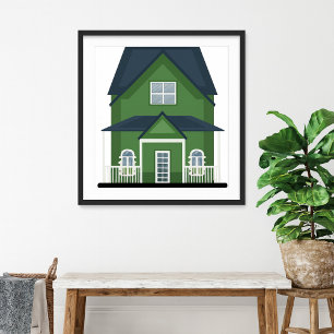Póster Edificio Residencial Casa Verde