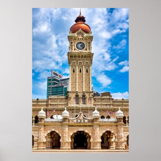 Póster Edificio Sultan Abdul Samad (Frente)