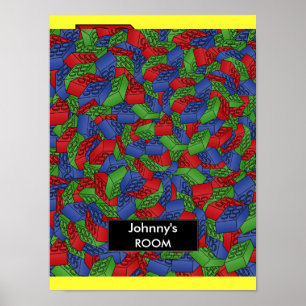 Póster Edificios bloques Poster Para una habitación de ni