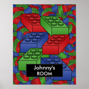 Póster Edificios bloques Poster Para una habitación de ni