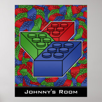Póster Edificios bloques Poster Para una habitación de ni