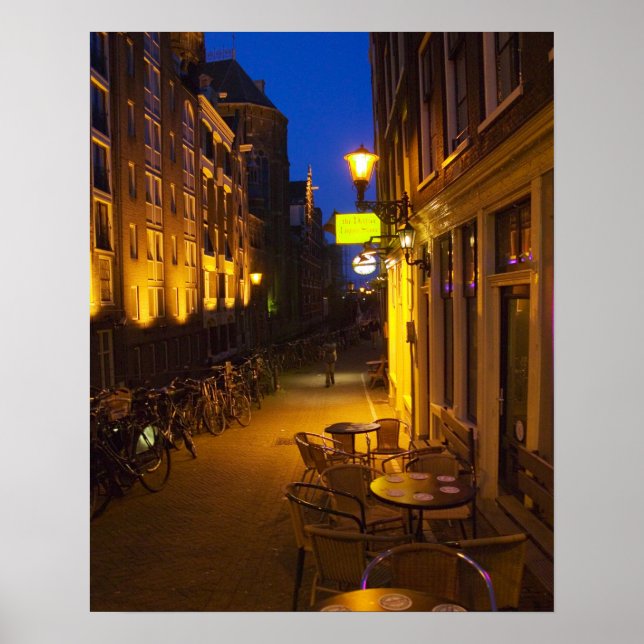 Póster Edificios con fachada del siglo XVII o XVIII y (Frente)