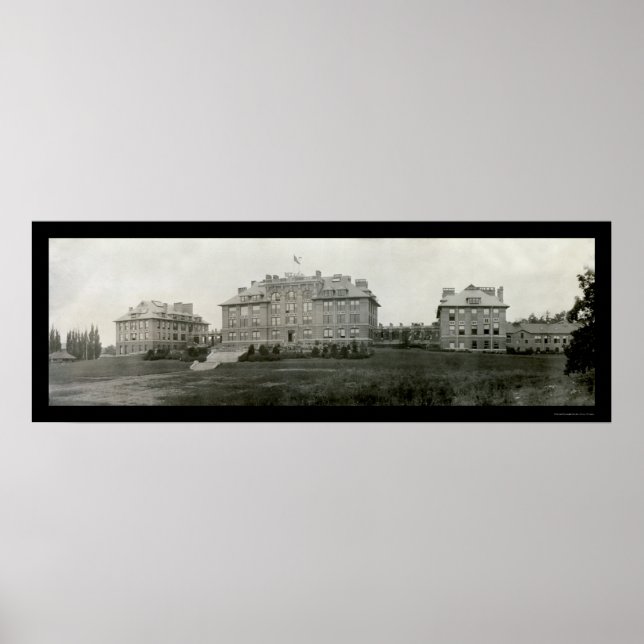 Póster Edificios de Cornell Ithaca Foto 1909 (Frente)