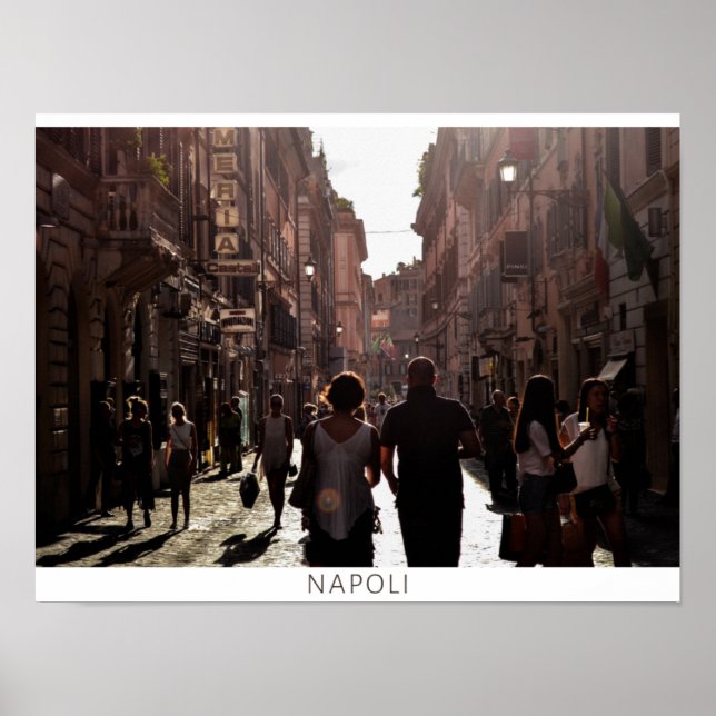 Póster Edificios de Nápoles (Nápoles) (Frente)