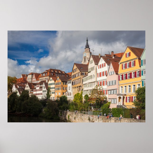 Póster Edificios del casco antiguo | Alemania (Frente)