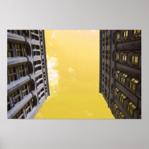 Póster edificios en Chicago