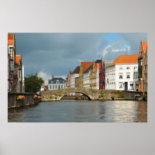 Póster Edificios históricos de Brujas
