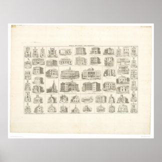 Póster Edificios públicos de San Francisco (1372A)