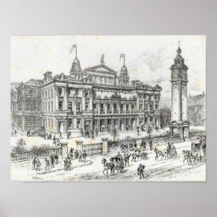 Póster Edificios terminados del Palacio del Pueblo