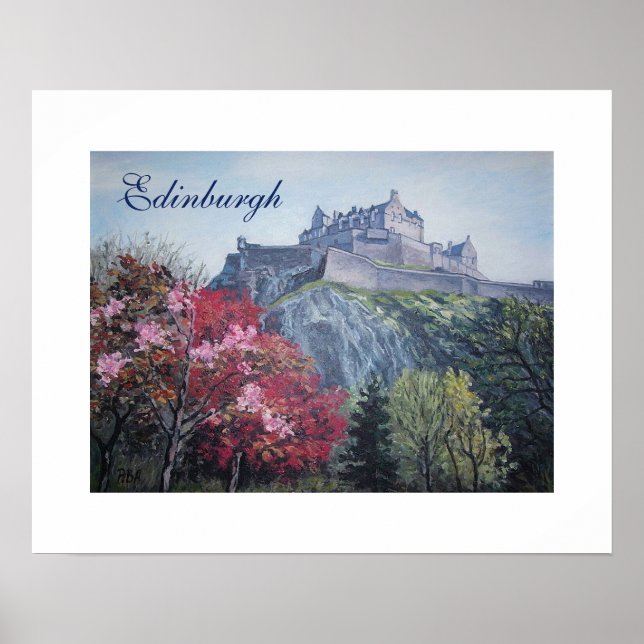 Póster Edimburgo Castle Scotland Ping de Pola.B.Alex (Frente)