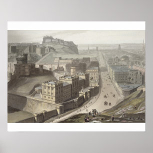 Póster Edimburgo, desde Calton Hill, desde 'A Voyage Arou