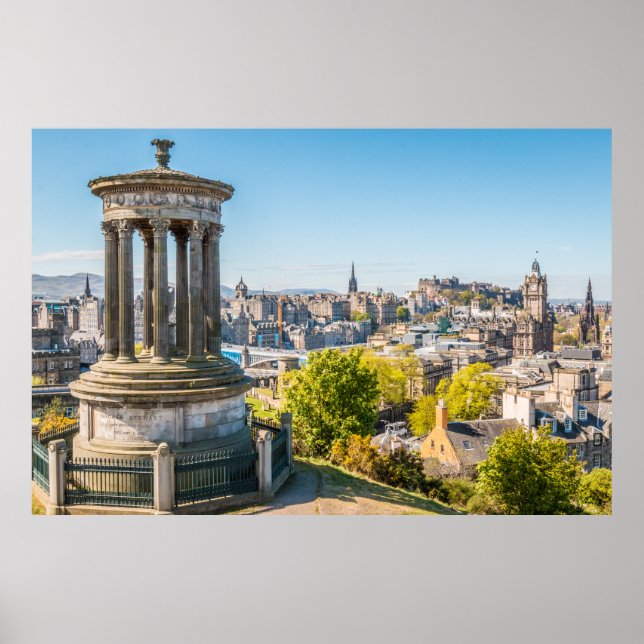 Póster Edimburgo desde Calton Hill, Escocia (Frente)