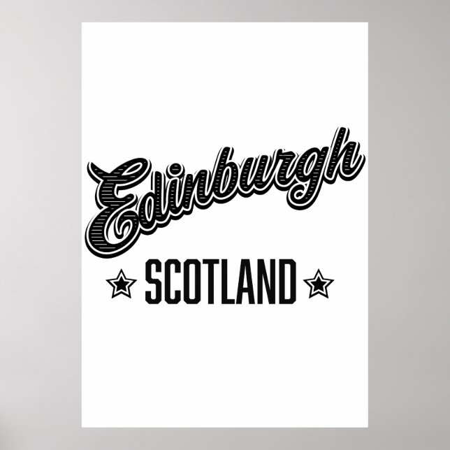 Póster Edimburgo Escocia (Frente)